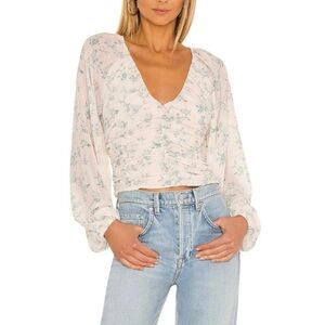 NWT Free People New Final Rose Blouse Size XL